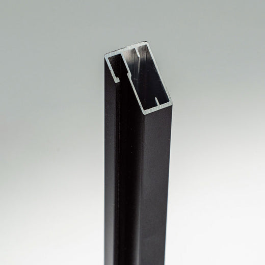 PERFIL ALUMINIO E20-21 5,85 MT NEGRO MATE