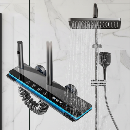 SET DUCHA TECNOLOGICO BRUSHKI 4S GRIS (BOTONERA PL)