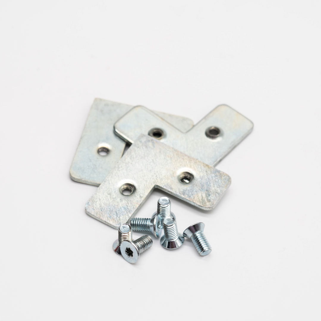 KIT ESCUADRA ARMADO 20-21 ZINCADA - INCLUYE TORNILLOS 