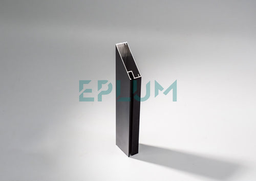 PERFIL ALUMINIO IB43-20 5,85 MT NEGRO MATE