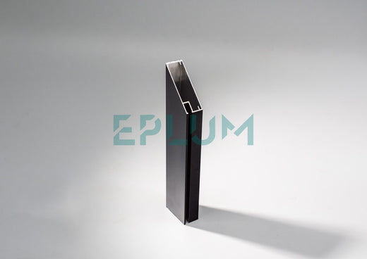 PERFIL ALUMINIO IB43-20 5,85 MT NEGRO MATE