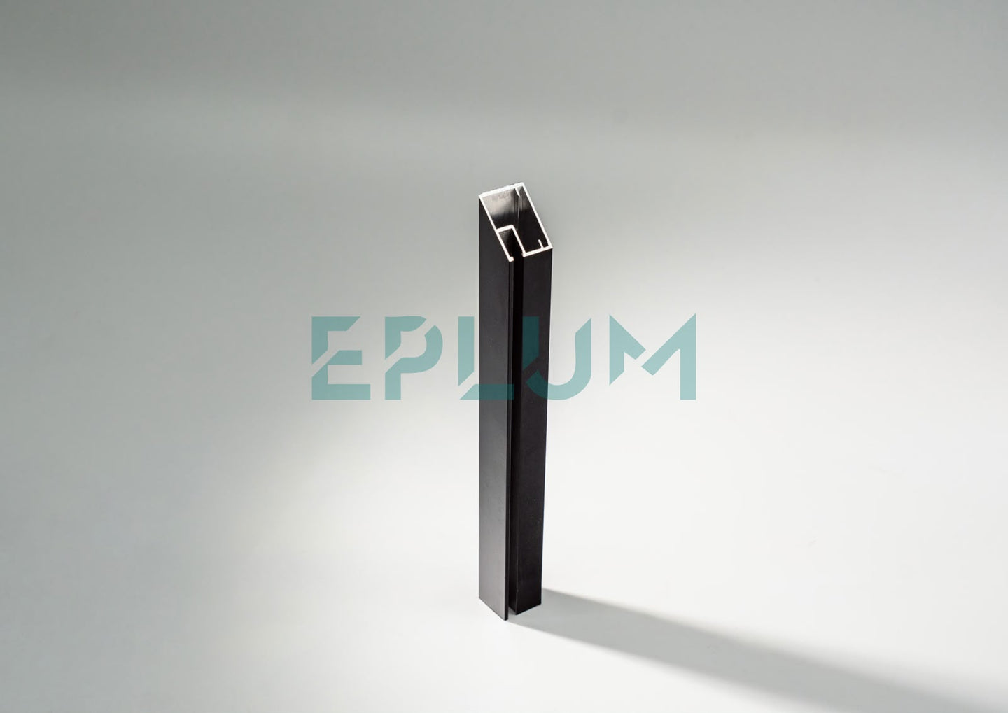 PERFIL ALUMINIO IB20-21 5,85 MT NEGRO MATE 