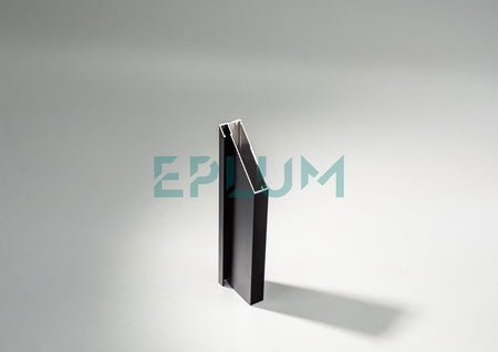 PERFIL ALUMINIO E45-20 5,85 MT NEGRO MATE